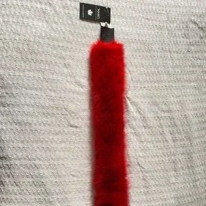 NWT Mitchie’s Matching Fox Fur Headband (Red) Mitchie main image 4